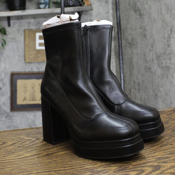 Wild Fable Womens Nadia Platform Boots 87791436 Black 8M - Picture 1 of 10